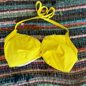 Yellow bikini top